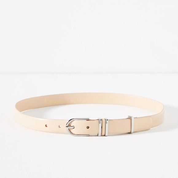 Anthropologie Accessories - NWT By Anthropologie Basic Keeper Belt Cream Size M